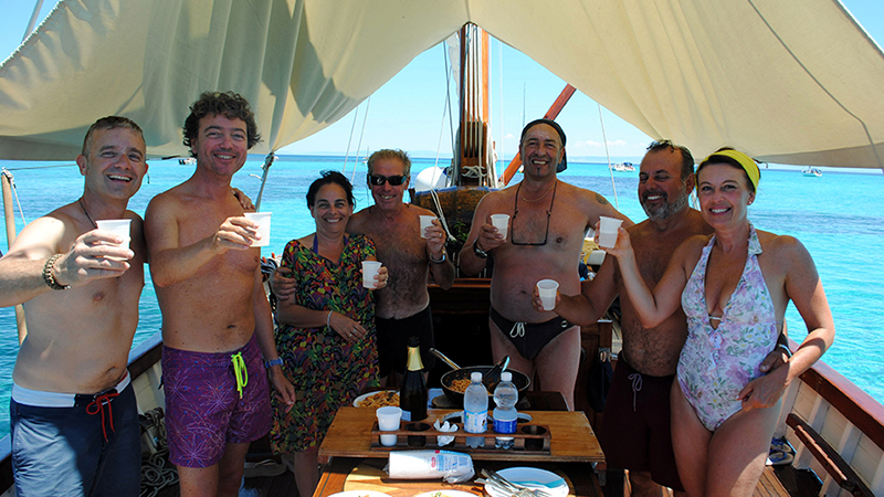 Leudopranzo a bordo