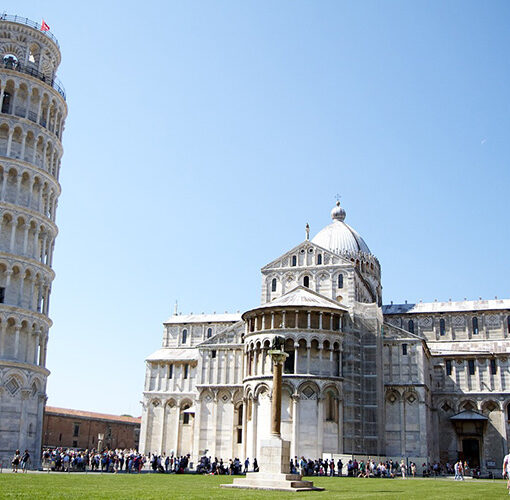 Pisa, the leaning tower in the miracles field.