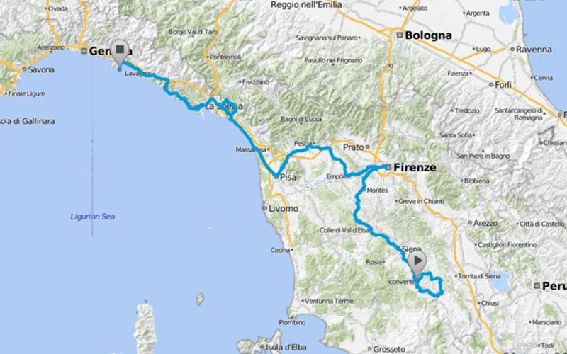 From Siena to Portofino