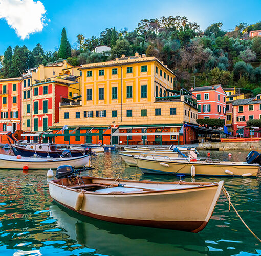 view of the portofino harbour italian riviera