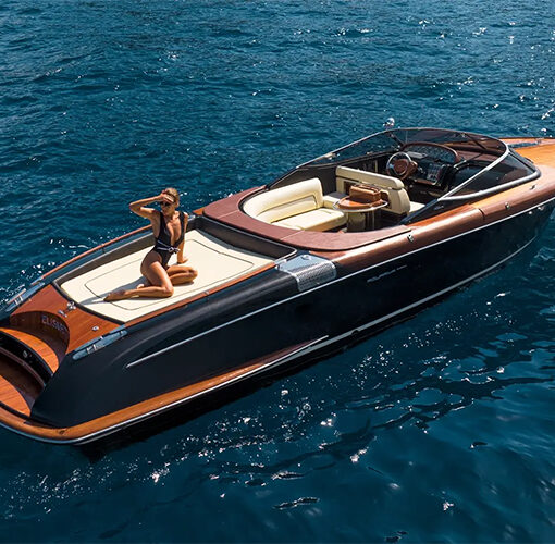 luxury boat in portofino