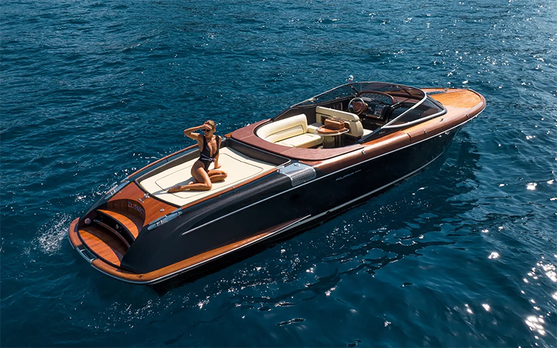 luxury boat in portofino