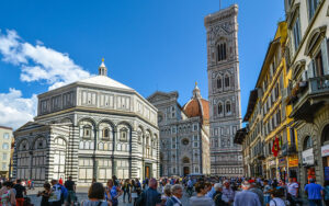 duomo square and baptistery of florence shore excursion