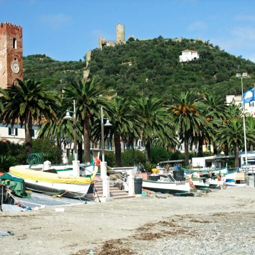 Medieval village of Noli on the Ligurian Riviera