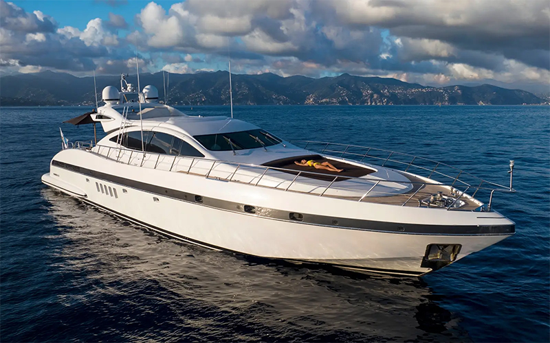 motor yacht in portofino