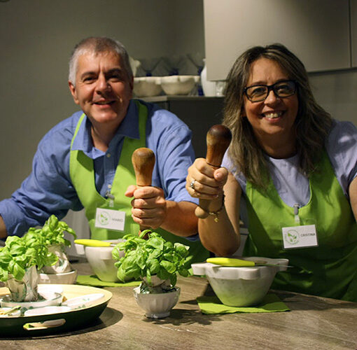 pesto making class