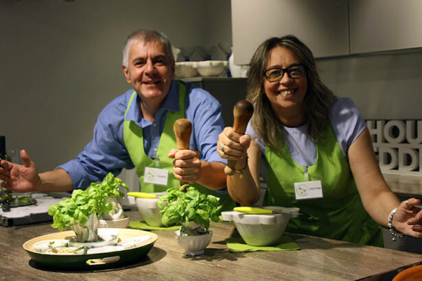 pesto making class