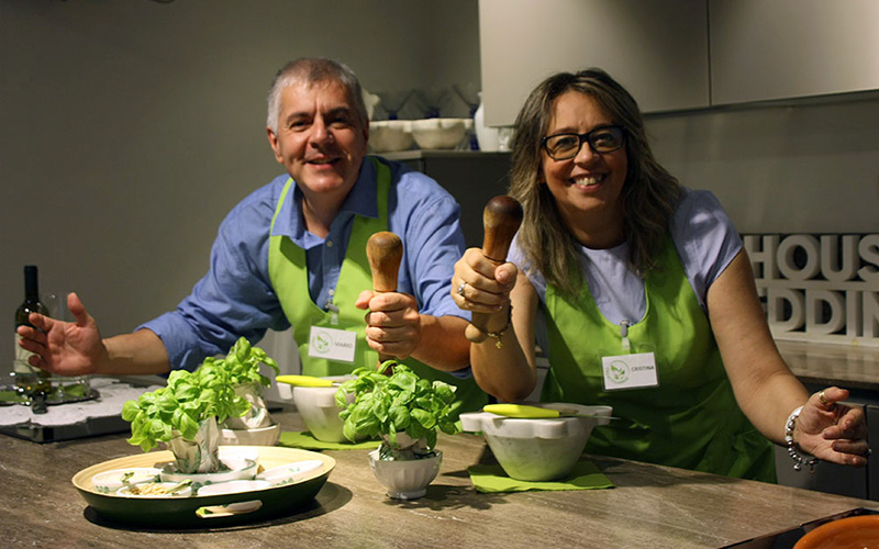 pesto making class