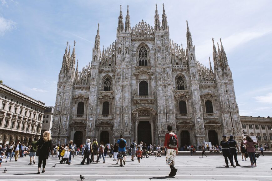 Duomo Cathedral in Milan during shore excursion from Genoa