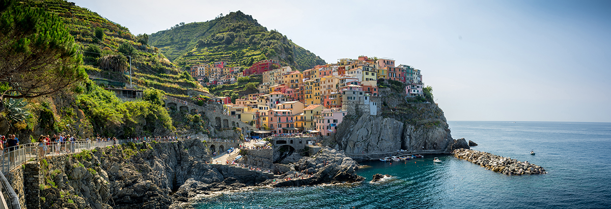 5 terre, manarola view from the cliffs