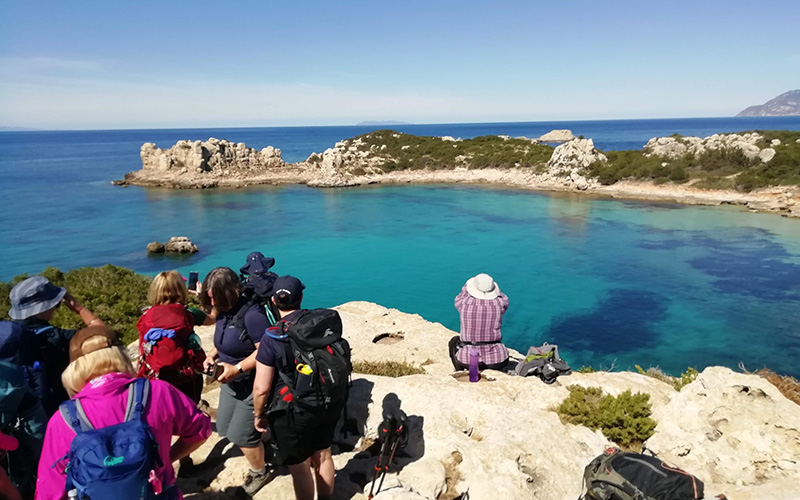 hiking in elba island