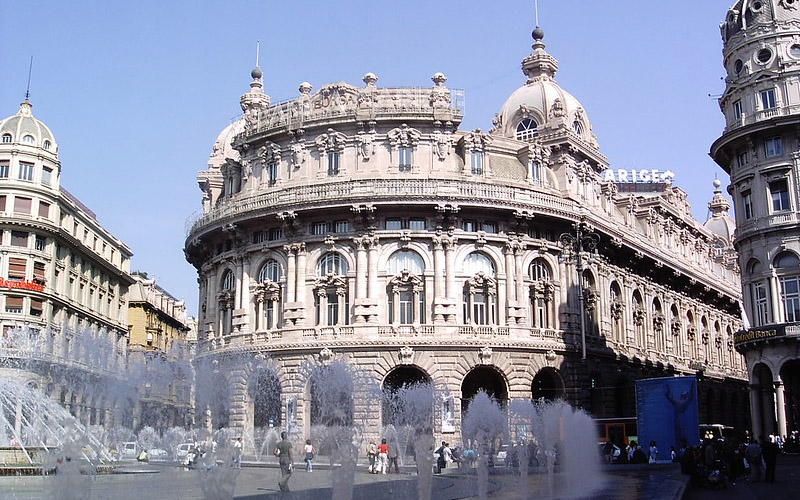 genoa, piazza de ferrari