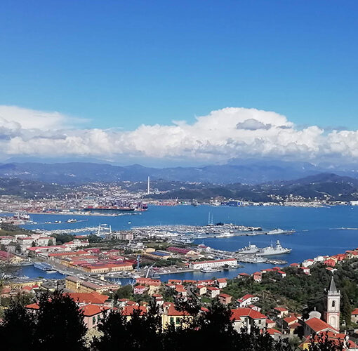 la spezia e golfo dei poeti veduta panoramica