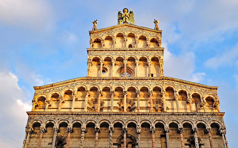 tuscany, lucca, st. michael church facade