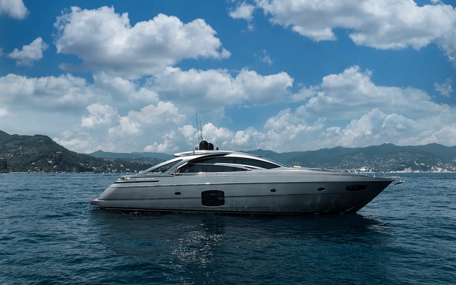 Comfortable motorboat for private tours along the Portofino coastline