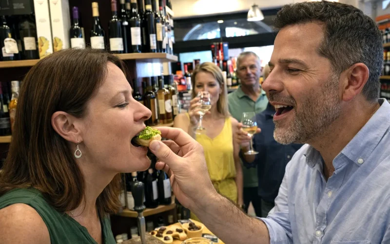 wine and food tastings walking around rapallo.